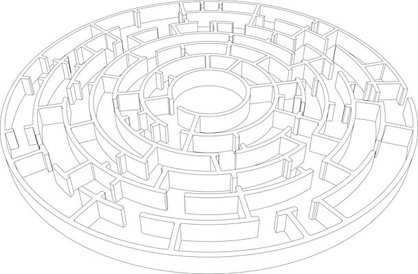 EPS 해외이미지 디자인 선 일러스트 원형 계획 스케치 그림 미로 복잡 와이어프레임 해외202004 해외일러스트 도형 컨셉 미술 파일형식 벡터