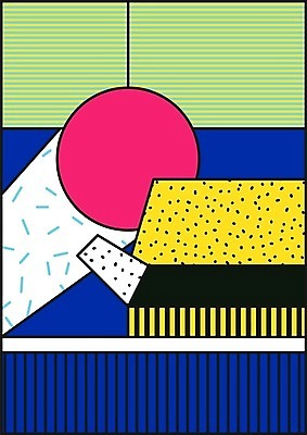 EPS 해외이미지 모양 디자인 백그라운드 패턴 일러스트 추상 사람없음 컬러풀 복고 기하학 멤피스디자인 해외202004 해외일러스트 컬러 무늬 파일형식 벡터