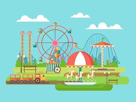 EPS 해외이미지 나무 구름 디자인 공원 남자 백그라운드 벤치 일러스트 하늘 휴가 거리 텐트 한명 사람 야외 그래픽 여름 파티 기쁨 기차 램프 바퀴 원형 고리 플랫 놀이터 그림 회전목마 공평 카툰스타일 남자한명만 해외202004 해외일러스트 자연요소 도형 식물 1 계절 공공시설 감정 육상교통 의자 놀이 조명 대중교통 캠핑도구 이벤트 놀이기구 남자만 파일형식 벡터