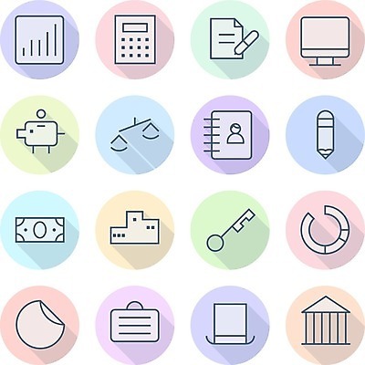 EPS 해외이미지 무료이미지 선 지폐 서류가방 일러스트 비즈니스 열쇠 그래프 사람없음 건물 금융 연필 펜 모니터 돼지저금통 계산기 심볼 문서 원그래프 양팔저울 파스텔톤 해외202004 해외일러스트 건축물 컬러 돈 가방 문구용품 학용품 저울 경제 컴퓨터 필기구 장비 저금통 파일형식 벡터