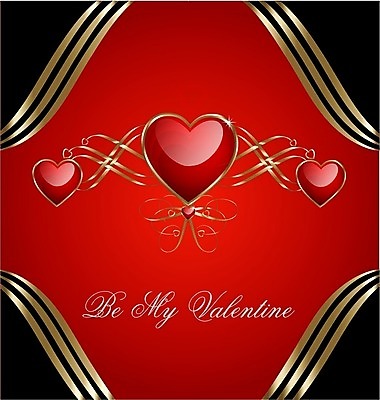 EPS 해외이미지 일러스트 발렌타인데이 사랑 사람없음 빨간색 검은색 하트 축하 해외202004 해외일러스트 모양 감정 컬러 컨셉 데이이벤트 파일형식 벡터