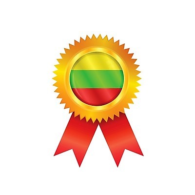 EPS 해외이미지 배너 유럽 리본 일러스트 사람없음 빨간색 초록색 세계 라벨 경쟁 깃발 상패 트로피 메달 심볼 배지 광택 리투아니아 해외202004 해외일러스트 나라 컬러 컨셉 프레임 상_우승 상_상패 파일형식 벡터