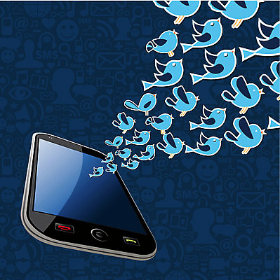 EPS 해외이미지 일러스트 비즈니스 조류 모바일 사람없음 스마트폰 핸드폰 소셜네트워크 해외202004 해외일러스트 동물 전자제품 스마트기기 파일형식 벡터