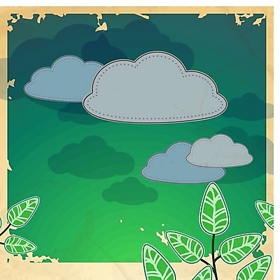 EPS 해외이미지 식물 백그라운드 잎 일러스트 하늘 사람없음 초록색 환경 에코 청록색 국경 해외202004 해외일러스트 컬러 파일형식 벡터