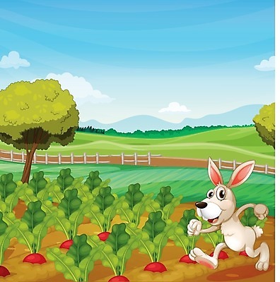 EPS 해외이미지 나무 식물 동물 구름 디자인 백그라운드 잎 밭 채소 일러스트 자연 하늘 풍경 사람없음 야외 파란색 농작물 울타리 농장 농경지 흰색 토끼 농부 그림 밭일 해외202004 해외일러스트 자연요소 직업 컬러 농업 포유류 담장 반려동물 생태계 파일형식 벡터