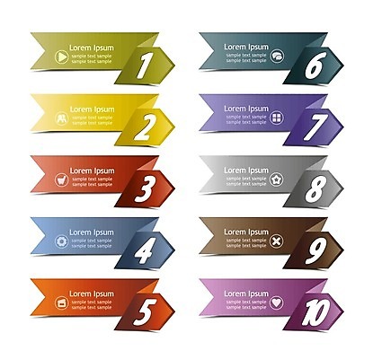 EPS 해외이미지 템플릿 디자인 리본 백그라운드 컨셉 일러스트 비즈니스 텍스트 사람없음 그래픽 숫자 꼬리표 라벨 선택 심볼 레이아웃 복고 심플 페이지 단계 진행 엘리먼트 특별함 해외202004 해외일러스트 문자 프레임 파일형식 벡터