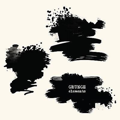 EPS 해외이미지 디자인 일러스트 붓터치 사람없음 검은색 질감 그런지 국경 해외202004 해외일러스트 컬러 파일형식 벡터