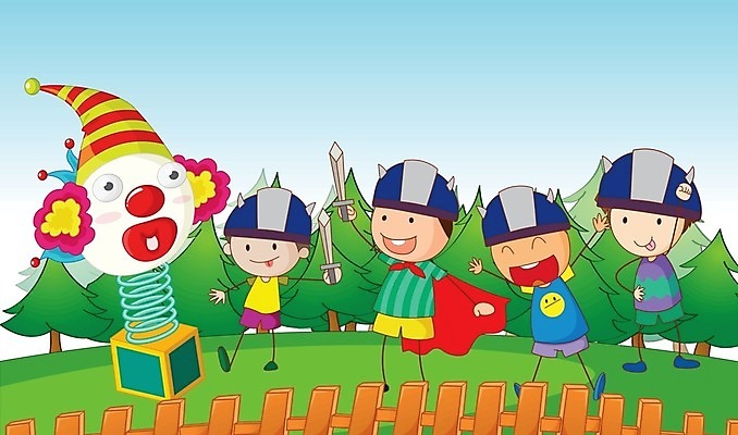 EPS 해외이미지 나무 남자 행복 어린이 일러스트 놀이 사람 소년 야외 그래픽 컬러풀 칼 헬멧 작음 만화 스케치 오브젝트 흰배경 그림 조커 해외202004 해외일러스트 식물 감정 컬러 백그라운드 미술 흰색 보호장비 크기 파일형식 벡터