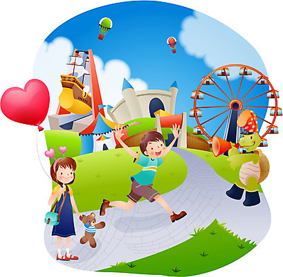 EPS 주간 계절 여자 어린이교육 교육 남자 초등학생 어린이 일러스트 상상 방학 여름방학 사람 야외 두명 여름 친구 놀이공원 열기구 거북이 놀이기구 즐거움 하트풍선 상업시설 어린이만 국내일러스트 자연요소 학생 감정 관계 항공교통 파충류 휴가 테마파크 하트 시설 상업 풍선 파일형식 벡터 여름_계절