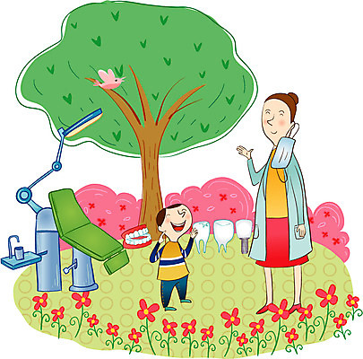 EPS 주간 나무 여자 남자 꽃 어린이 일러스트 의학 의료기기 조류 치과 마스크 사람 소년 야외 두명 치료 환자 의사 가운 의사가운 치아 질병 치과용품 틀니 임플란트 어린이만 국내일러스트 자연요소 식물 동물 옷 병원 의료진 의료용품 소화기관 파일형식 벡터