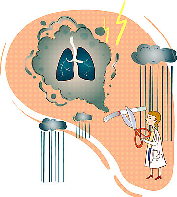 EPS 여자 일러스트 의학 청진기 가위 담배 한명 사람 20대 성인 치료 의사 가운 의사가운 허파 질병 번개 먹구름 금연 폐암 여자만 여자한명만 성인여자만 청년만 청년여자만 성인한명만 청년여자한명만 성인여자한명만 성인만 국내일러스트 1 옷 캠페인 의료기기 날씨 문구용품 청년 의료진 호흡기관 사회이슈 암 파일형식 벡터 구름_자연