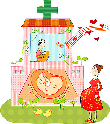 EPS 여자 남자 일러스트 의학 병아리 사랑 사람 여러명 치료 새싹 임산부 간호사 아기 신생아 질병 산부인과 태아 국내일러스트 식물 감정 다수 조류 병원 임신 의료진 파일형식 벡터