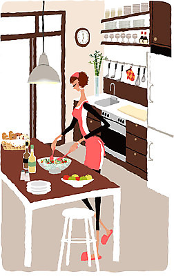 EPS 주간 우먼라이프 라이프스타일 식기 접시 웰빙 여자 음식 빵 가사 와인잔 의자 과일 일러스트 식탁 전등 실내 두건 요리 한명 사람 20대 성인 라이프 생활 바구니 주방 앞치마 샐러드 가전제품 싱크대 냉장고 모던라이프 여자만 여자한명만 성인여자만 청년만 청년여자만 성인한명만 청년여자한명만 성인여자한명만 성인만 국내일러스트 자연요소 1 가구 술잔 탁자 조명 청년 내부 개수대 파일형식 벡터