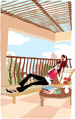 EPS 주간 나무 우먼라이프 라이프스타일 웰빙 여자 여유 쿠션 의자 일러스트 탁자 휴식 실내 한명 사람 20대 성인 라이프 생활 책 독서 꽃병 헤드폰 음악감상 CD 발코니 선베드 모던라이프 여자만 여자한명만 성인여자만 청년만 청년여자만 성인한명만 청년여자한명만 성인여자한명만 성인만 국내일러스트 자연요소 식물 1 꽃 감정 음향기기 가구 컨셉 청년 내부 감상 파일형식 벡터