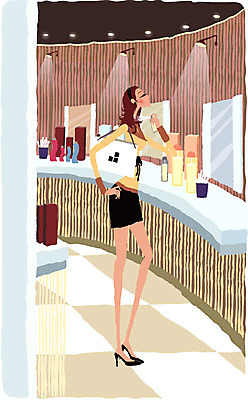 EPS 우먼라이프 라이프스타일 웰빙 여자 일러스트 전등 실내 한명 사람 20대 성인 라이프 생활 쇼핑 뷰티 상점 화장품 거울 향수 모던라이프 매대 여자만 여자한명만 성인여자만 청년만 청년여자만 성인한명만 청년여자한명만 성인여자한명만 성인만 국내일러스트 1 조명 청년 내부 파일형식 벡터