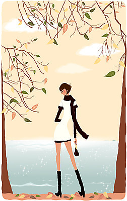 EPS 주간 나무 구름 우먼라이프 라이프스타일 웰빙 여자 호수 여유 여행 낙엽 일러스트 휴식 나뭇잎 한명 사람 20대 성인 야외 라이프 생활 목도리 모던라이프 여자만 여자한명만 성인여자만 청년만 청년여자만 성인한명만 청년여자한명만 성인여자한명만 성인만 국내일러스트 자연요소 식물 1 잡화 감정 컨셉 잎 청년 파일형식 벡터