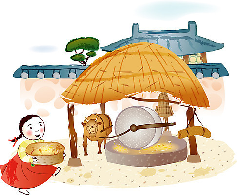 EPS 주간 계절 여자 명절 고건축 일러스트 청소년 열쇠 기와집 한명 사람 야외 10대 담장 바구니 소쿠리 추석 가을 소 한복 키_도구 맷돌 여자만 여자한명만 십대만 십대여자만 십대여자한명만 국내일러스트 자연요소 1 한국전통 전통 건축물 기념일 포유류 한옥 도구 전통의상 파일형식 벡터