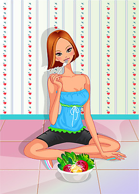 EPS 전신 라이프스타일 웰빙 여자 음식 포크 몸매관리 다이어트 채소 과일 일러스트 휴식 실내 건강 식이요법 한명 사람 앉기 20대 성인 취미 라이프 생활 여름 건강관리 식사 샐러드 채식주의자 여자만 여자한명만 성인여자만 청년만 청년여자만 성인한명만 청년여자한명만 성인여자한명만 성인만 국내일러스트 1 식기 계절 컨셉 모션 관리 청년 내부 채식 파일형식 벡터