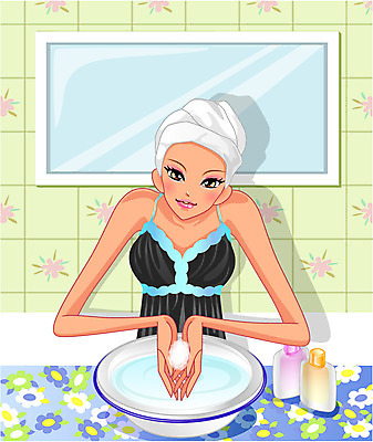 EPS 라이프스타일 웰빙 여자 일러스트 실내 한명 서기 사람 상반신 20대 성인 라이프 생활 여름 수건 뷰티 거울 욕실 세수 피부 세면대 화장실 대야 세숫대야 에센스 여자만 여자한명만 성인여자만 청년만 청년여자만 성인한명만 청년여자한명만 성인여자한명만 성인만 국내일러스트 1 계절 모션 청년 내부 신체부위 위생용품 청결 화장품 파일형식 벡터