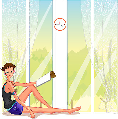 EPS 전신 라이프스타일 웰빙 여자 여유 음악 시계 이어폰 일러스트 창문 휴식 주택 실내 건강 한명 사람 앉기 20대 성인 취미 라이프 생활 여름 독서 운동 음악감상 커튼 창가 여자만 여자한명만 성인여자만 청년만 청년여자만 성인한명만 청년여자한명만 성인여자한명만 성인만 국내일러스트 1 계절 감정 음향기기 컨셉 모션 문화예술 청년 내부 건물 감상 파일형식 벡터