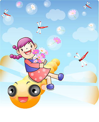 EPS 주간 전신 구름 사계절 계절 여자 꽃 초등학생 어린이 곤충 일러스트 상상 자연 하늘 한명 사람 앉기 소녀 야외 10대 가을 비행 잠자리 코스모스 여자만 여자한명만 소녀만 국내일러스트 자연요소 식물 동물 1 학생 모션 청소년 생태계 어린이만 파일형식 벡터