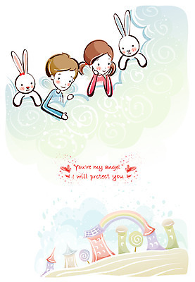 EPS 구름 커플 여자 남자 행복 감정 날개 데이트 일러스트 사랑 사람 20대 두명 10대 도시 국내일러스트 자연요소 관계 청소년 청년 파일형식 벡터