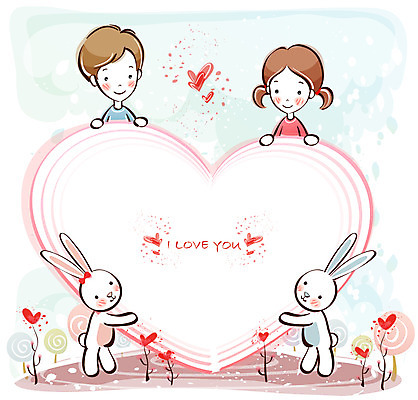 EPS 커플 여자 남자 행복 감정 데이트 일러스트 사랑 사람 20대 두명 10대 하트 토끼 국내일러스트 모양 포유류 관계 청소년 청년 반려동물 파일형식 벡터