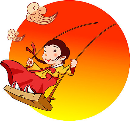 EPS 주간 구름 계절 여자 명절 초등학생 어린이 일러스트 한명 사람 소녀 야외 10대 태양 추석 전통놀이 가을 한복 그네 그네타기 여자만 여자한명만 소녀만 국내일러스트 자연요소 1 학생 한국전통 전통 기념일 청소년 놀이 전통의상 어린이만 파일형식 벡터