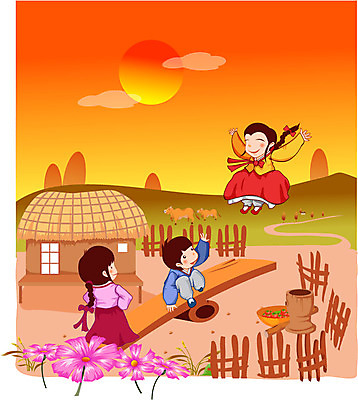 EPS 주간 구름 계절 여자 명절 남자 꽃 어린이 고건축 일러스트 가족 초가집 사람 초원 야외 세명 태양 추석 전통놀이 가을 농촌 시골 소 한복 언덕 그네 코스모스 절구 널뛰기 어린이만 국내일러스트 자연요소 식물 한국전통 전통 건축물 기념일 포유류 관계 놀이 한옥 도구 전통의상 파일형식 벡터