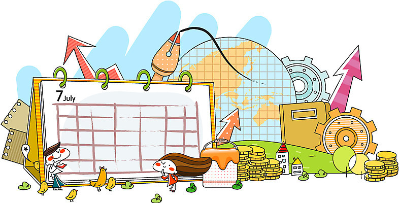 EPS 주간 나무 여자 남자 화살표 지구 돈 일러스트 비즈니스 주택 병아리 사람 야외 두명 펜 만년필 동전 달력 메모지 닭 비즈니스맨 비즈니스우먼 계획 즐거움 톱니바퀴 파일 금화 7월 잉크통 국내일러스트 자연요소 식물 감정 컨셉 조류 통 건물 필기구 사무용품 직장인 날짜 재산 황금 파일형식 벡터