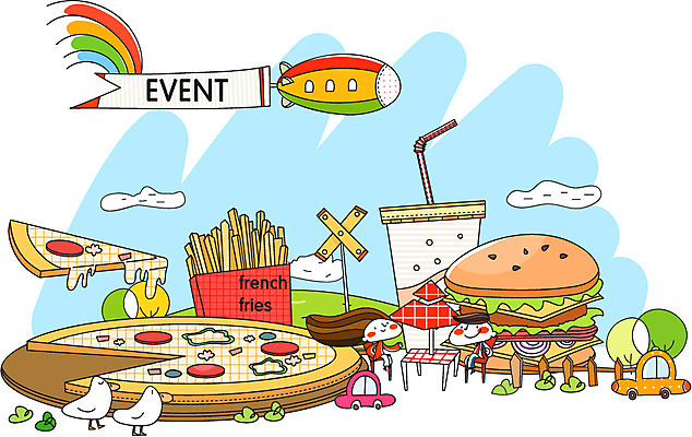 EPS 주간 나무 여자 남자 음식 일러스트 비즈니스 오리 피자 패스트푸드 사람 이벤트 야외 두명 요식업 감자튀김 햄버거 열기구 인스턴트 즐거움 콜라 탄산음료 국내일러스트 자연요소 식물 감정 산업 음료 항공교통 조류 감자 서양음식 튀김 탄산 파일형식 벡터