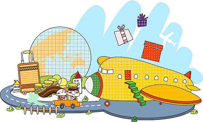 EPS 주간 여자 남자 도로 지구 일러스트 비즈니스 교통시설 자동차 비행기 선물 사람 야외 두명 선물상자 울타리 여행가방 세계여행 즐거움 항공 금화 관광업 국내일러스트 자연요소 감정 산업 길 육상교통 여행 교통 가방 항공교통 대중교통 담장 상자 세계 황금 시설 파일형식 벡터