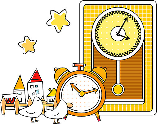 EPS 아이콘 별 시계 생활용품 주택 오리 사람없음 자명종 벽시계 2D아이콘 자연요소 조류 건물 알람 오브젝트 파일형식 벡터