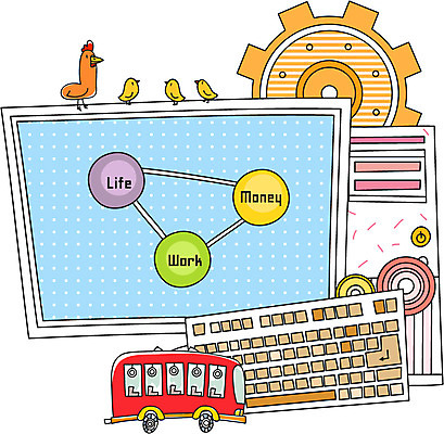 EPS 아이콘 비즈니스 버스 병아리 사람없음 컴퓨터 모니터 키보드 닭 톱니바퀴 본체 2D아이콘 육상교통 조류 대중교통 전자제품 파일형식 벡터