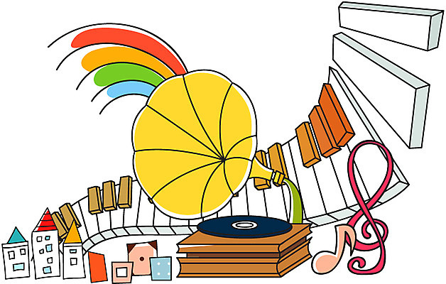 EPS 아이콘 악기 음악 무지개 주택 사람없음 건반 피아노 건반악기 축음기 2D아이콘 자연요소 음향기기 문화예술 건물 골동품 파일형식 벡터