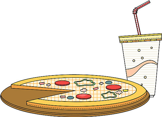 EPS 아이콘 음식 피자 서양음식 사람없음 콜라 탄산음료 2D아이콘 음료 패스트푸드 탄산 파일형식 벡터