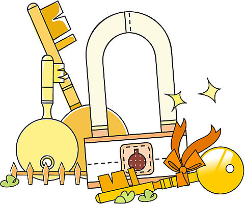 EPS 아이콘 열쇠 자물쇠 사람없음 사무용품 2D아이콘 문구용품 파일형식 벡터