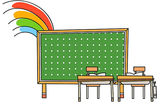EPS 아이콘 교육 무지개 의자 교실 사람없음 칠판 책상 오브젝트 2D아이콘 자연요소 가구 학교 파일형식 벡터