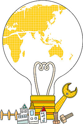 EPS 아이콘 지구 생활용품 세계지도 지도 전구 주택 사람없음 울타리 세계 도구 공구 전기에너지 필라멘트 2D아이콘 건물 담장 에너지 오브젝트 파일형식 벡터