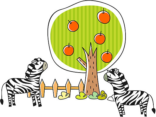 EPS 동물 아이콘 척추동물 육지동물 열매 포유류 사람없음 얼룩말 사과나무 2D아이콘 나무 식물 말_동물 사과 파일형식 벡터