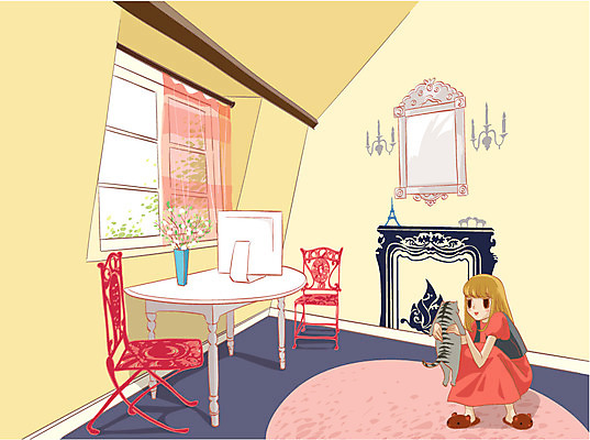 EPS 주간 우먼라이프 여자 거실 의자 일러스트 창문 탁자 휴식 실내 한명 사람 20대 성인 반려동물 인테리어 컴퓨터 고양이 리빙 여자만 여자한명만 성인여자만 청년만 청년여자만 성인한명만 청년여자한명만 성인여자한명만 성인만 국내일러스트 자연요소 동물 1 라이프스타일 디자인 가구 컨셉 포유류 청년 내부 전자제품 파일형식 벡터