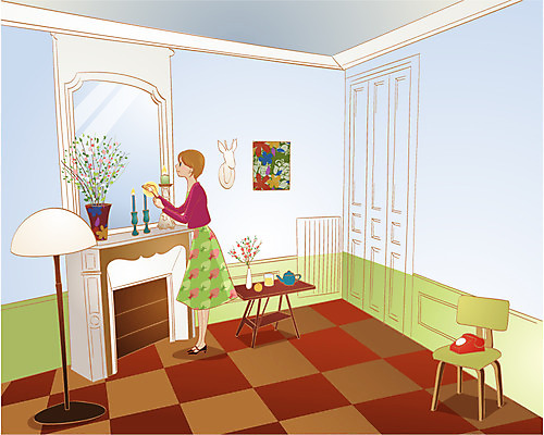 EPS 우먼라이프 여자 화분 가구 액자 거실 의자 일러스트 휴식 실내 한명 사람 20대 성인 인테리어 꽃병 거울 리빙 여자만 여자한명만 성인여자만 청년만 청년여자만 성인한명만 청년여자한명만 성인여자한명만 성인만 국내일러스트 1 라이프스타일 디자인 꽃 생활용품 컨셉 청년 내부 파일형식 벡터