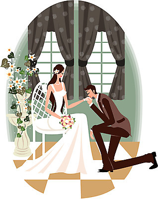 EPS 커플 드레스 여자 남자 꽃 행복 화분 웨딩드레스 결혼 의자 일러스트 창문 키스 실내 사랑 사람 정장 턱시도 두명 커튼 국내일러스트 식물 옷 감정 가구 관계 이벤트 내부 애정표현 파일형식 벡터