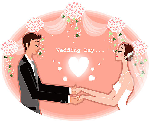 EPS 드레스 여자 남자 꽃 행복 신부 웨딩드레스 신랑 결혼 일러스트 사랑 사람 정장 턱시도 두명 장식 장미 하트 신랑신부 국내일러스트 모양 식물 옷 감정 신부_웨딩 이벤트 파일형식 벡터