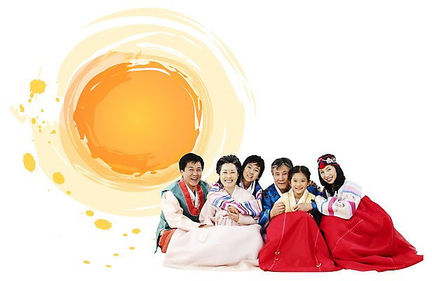 PSD 편집이미지 한국전통 여자 명절 남자 행복 가족 대가족 미소 웃음 사람 앉기 여러명 추석 화목 보름달 가을 한복 디지털합성 합성 이미지편집 전통 계절 기념일 감정 다수 컨셉 관계 모션 한국 표정 달 전통의상 파일형식