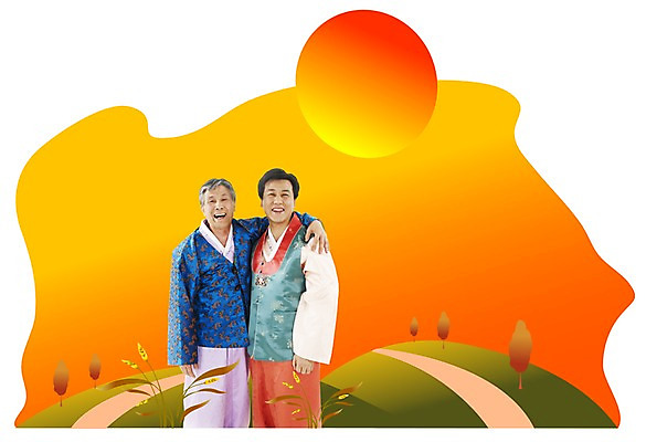 PSD 편집이미지 한국전통 명절 할아버지 남자 행복 길 가족 어깨동무 미소 웃음 사람 상반신 야외 두명 태양 추석 화목 보름달 가을 농촌 시골 한복 디지털합성 합성 부자지간 남자만 성인남자만 노인만 성인만 노인남자만 이미지편집 자연요소 전통 계절 기념일 노년 감정 아들 포즈 컨셉 관계 한국 표정 달 아빠 전통의상 파일형식