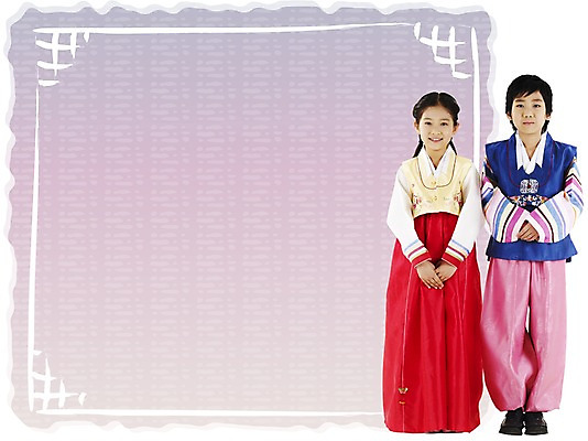 전신 PSD 편집이미지 여자 명절 남자 어린이 남매 서기 웃음 사람 두명 추석 가을 한복 디지털합성 합성 어린이만 이미지편집 한국전통 전통 계절 기념일 가족 모션 표정 전통의상 파일형식