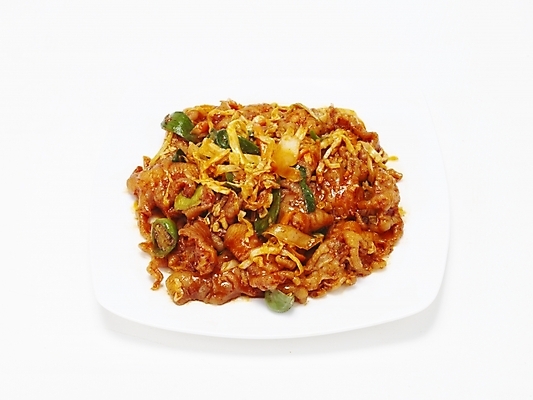 포토 JPG 스튜디오촬영 그릇 접시 한식 음식 한국 요리 누끼 사람없음 닭고기 안주 볶음 야식 닭발 국내포토 식기 아시아 실내 육류 파일형식