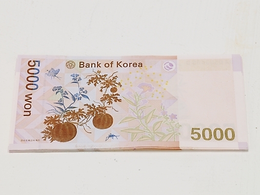 포토 JPG 스튜디오촬영 지폐 돈 실내 누끼 사람없음 금융 경제 오브젝트 오천원 오천원권 국내포토 내부 재산 파일형식