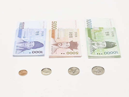 포토 JPG 스튜디오촬영 지폐 돈 실내 누끼 사람없음 금융 경제 동전 만원 오브젝트 천원 오천원권 국내포토 내부 재산 파일형식